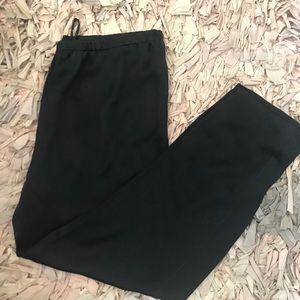 Neiman Marcus 100% Silk Pajama Pant Size L Black